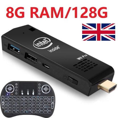 Picture of Windows10 Mini PC stick 8GB RAM +128GB ROM Intel Quad Core HDMI 4K, UK